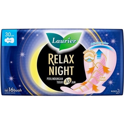 LAURIER RELAX NIGHT WING 30 CM 16 PADS