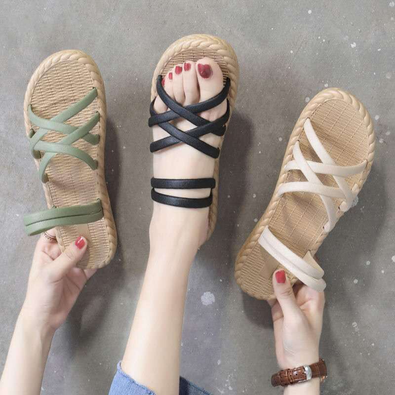 AND / COD / Sandal Wanita Import Sendal Selop Wanita Murah Sandal Slop Perempuan Fashion Kasual Sendal Santai SPT-42