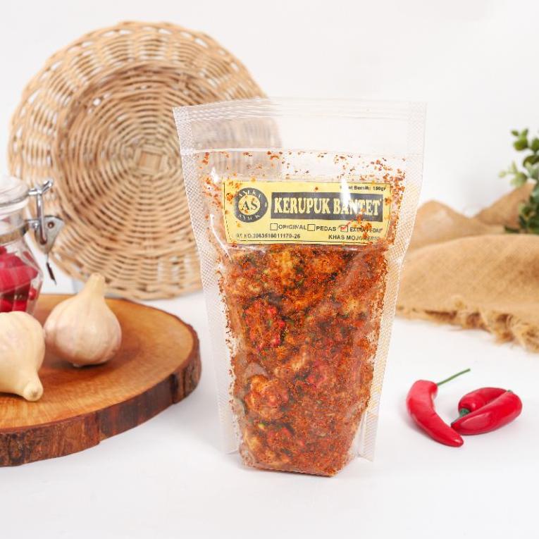 

⇶ ( TERMURAH 130gr) makaroni bantet Standing Pouch - khas mojokerto • ㆁ