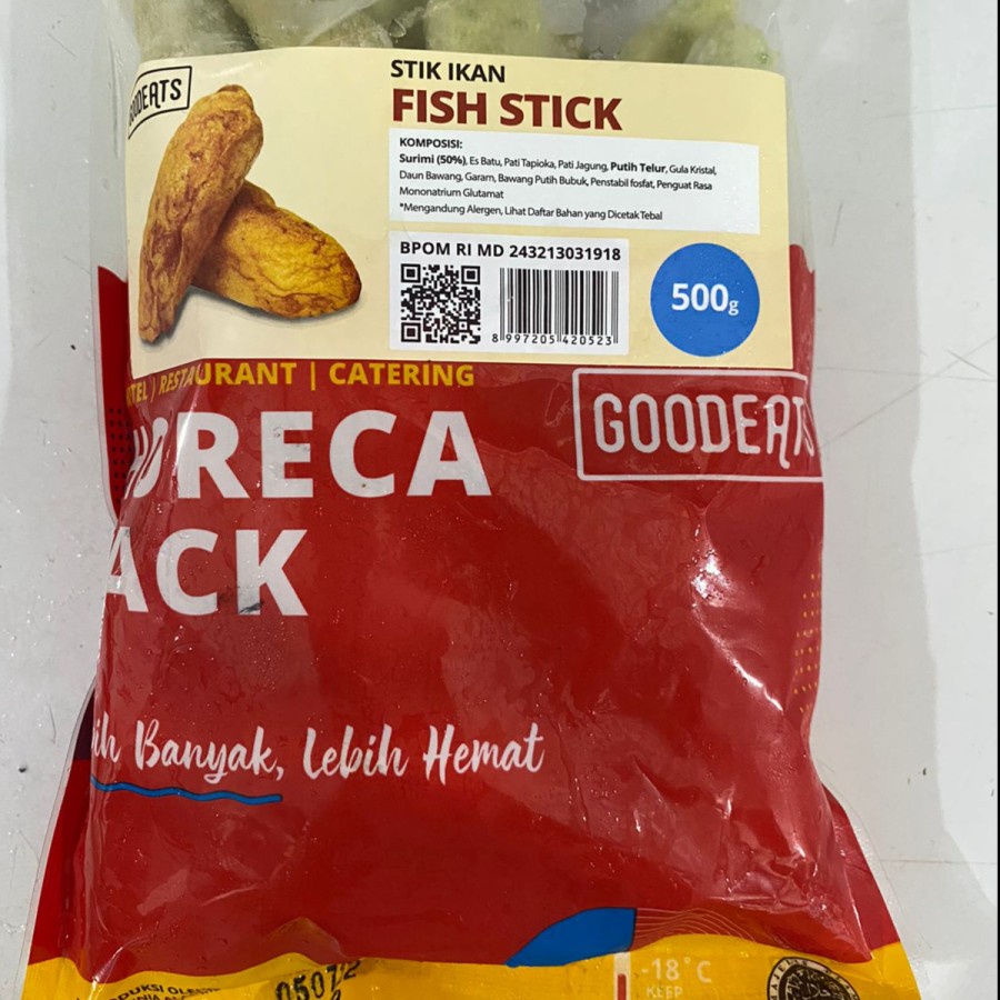 Goodeats Fish Stick / Stik Ikan 500 Gram