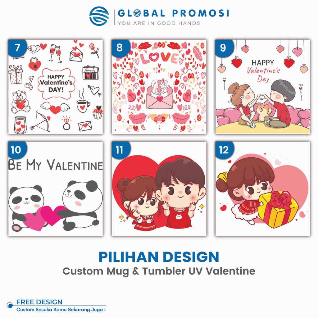 Pilihan Desain Khusus  Tema Valentine day
