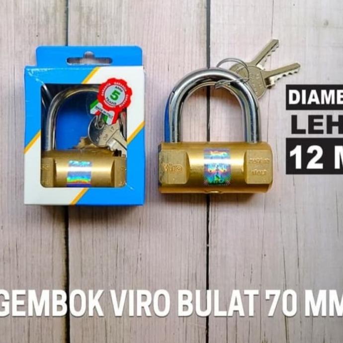 Gembok Viro bulat 70mm