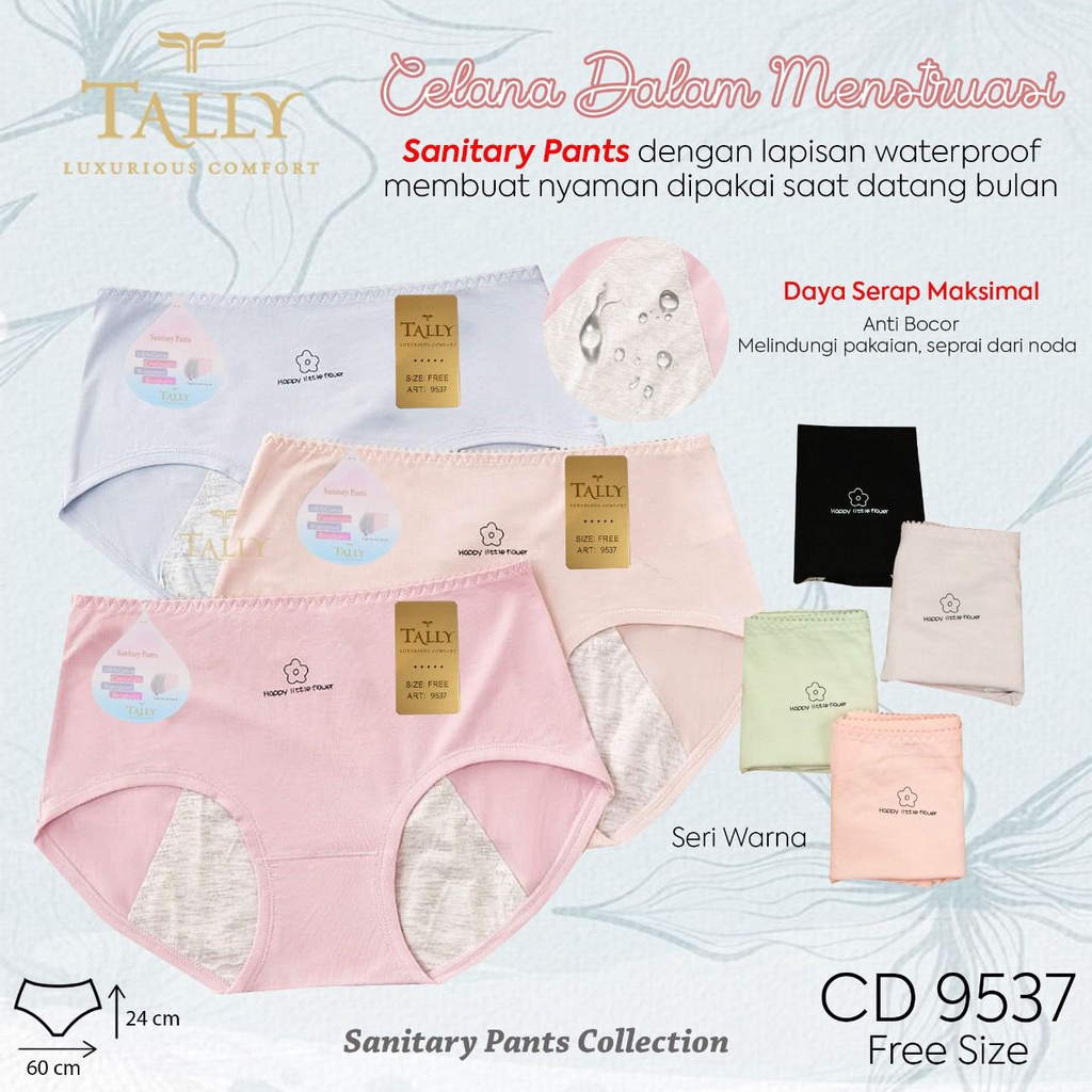 Celana Dalam CD Wanita Menstruasi Haid Tally 9537 / 2054 / 9236 / 9180