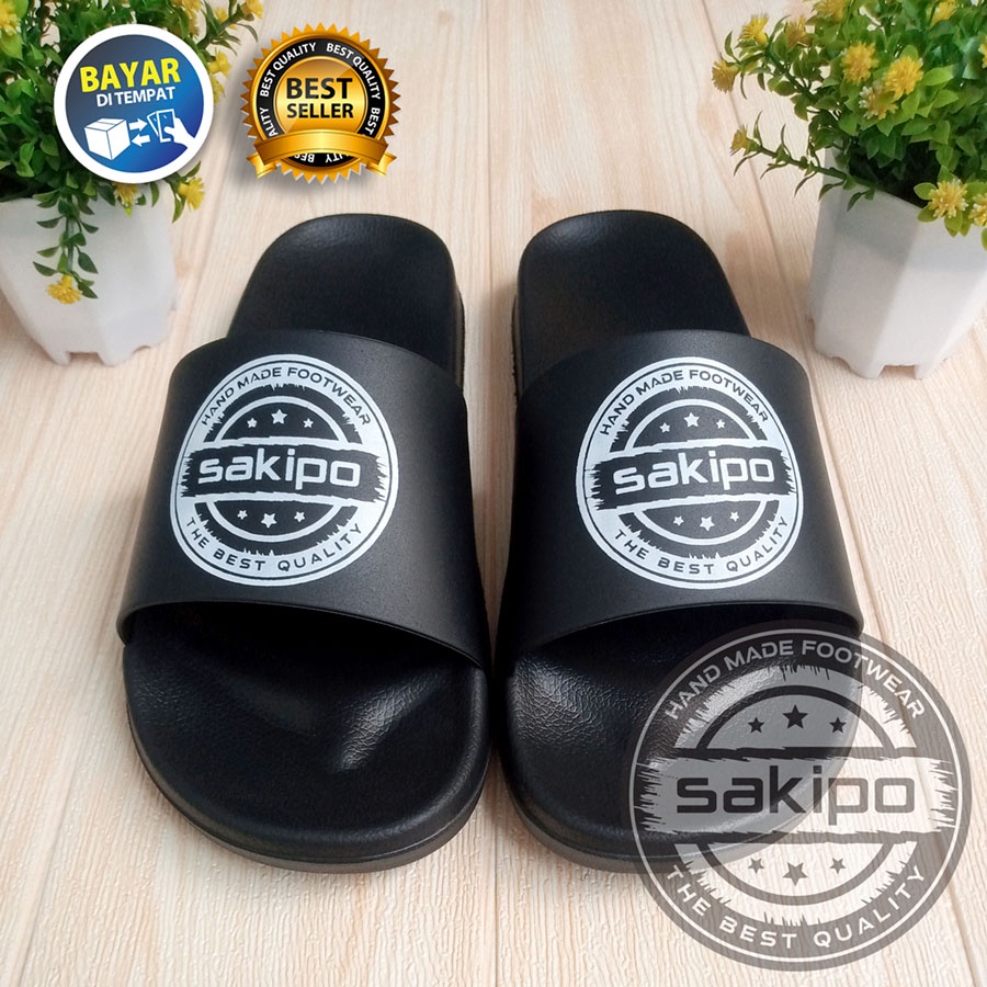 PROMO TAHUN BARU !! SANDAL DISTRO PRIA DEWASA SLOP TERBARU TRENDI NYAMAN DIPAKAI / SANDAL KARET PILON RINGAN TAHAN AIR TERKINI / SAKIPO