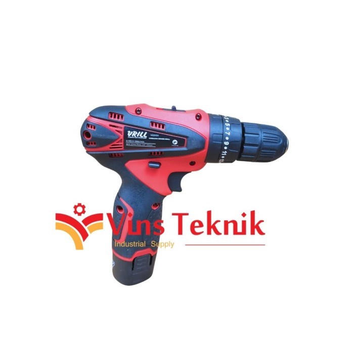 Cordless Impact Drill Mesin Bor Tembok 12V Set Vrill Vcd12 Vcd 12