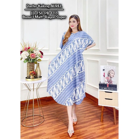 Daster Lowo Batik Cap Malaman Jumbo Ld 150 Cm Resleting Depan Busui Homedress Wanita Rayon Premium Adem