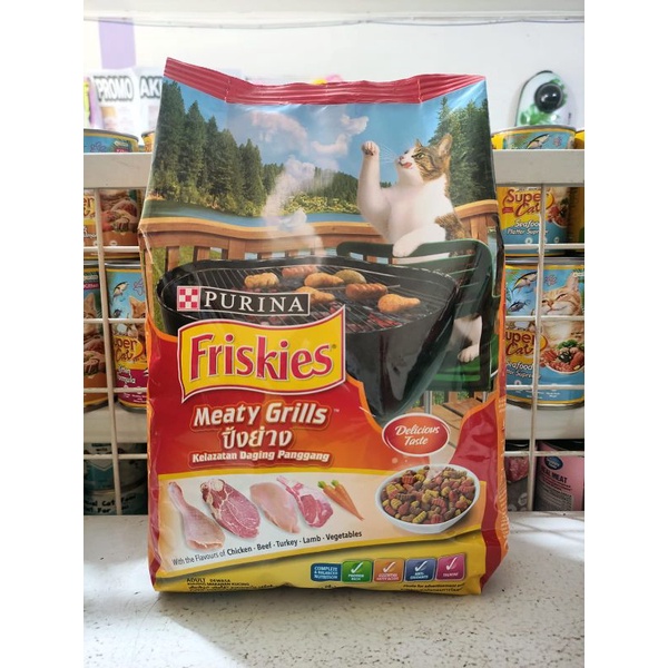 Makanan Kucing Friskies Meaty Grills Kemasan 2,8KG / Purina Friskies MEATY GRILLS Freshpack