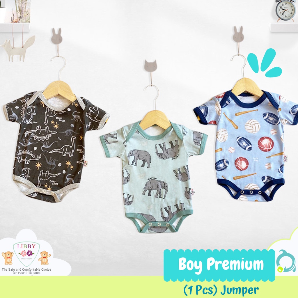 LIBBY Premium Jumper Motif Boy Size 0-12 Bulan (1 pcs/pack)