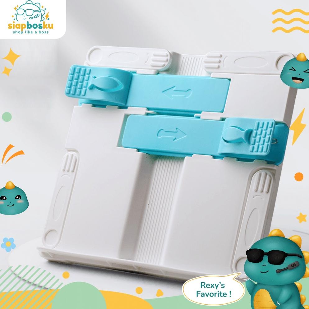 

PENYANGGA BUKU BOOK STAND READING HOLDER TABLET AESTHETIC PENAHAN BUKU BACA PORTABLE TERLARISS...,,,,,
