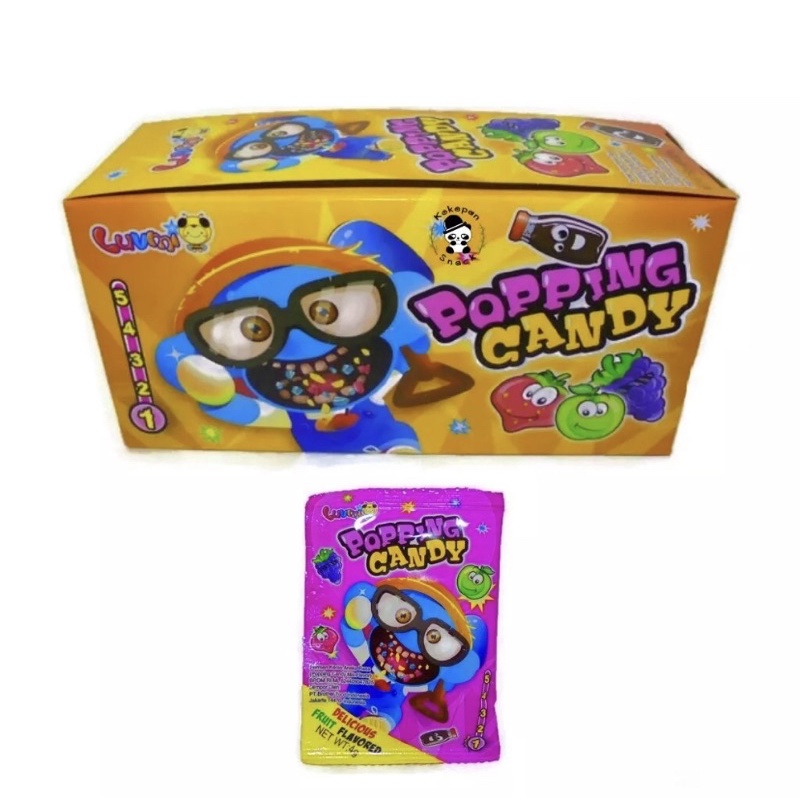 

PERMEN BUNYI / POPPING CANDY / POP ROCK 1 BOX ISI 40 PC