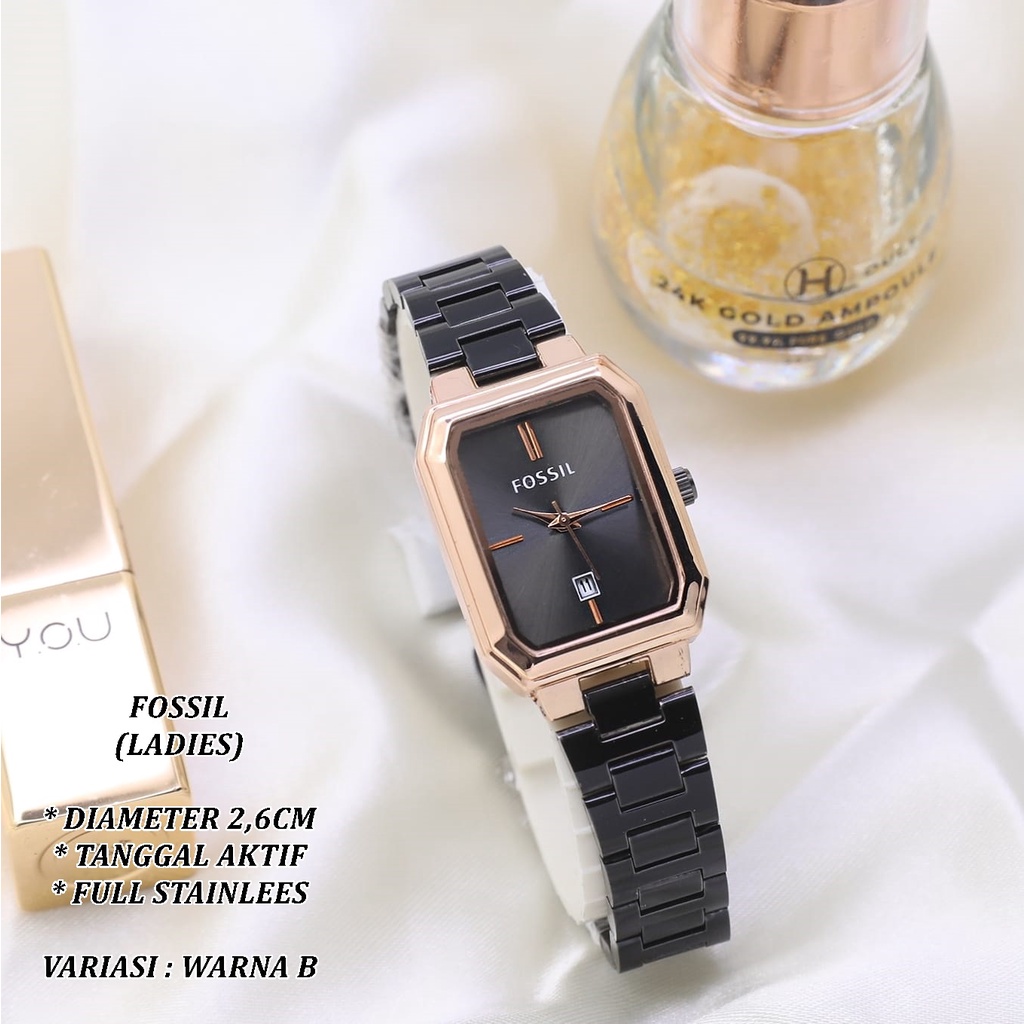 (BISA COD) JAM TANGAN WANITA FASHION LS-0120 FULL STAINLEES TANGGAL AKTIF