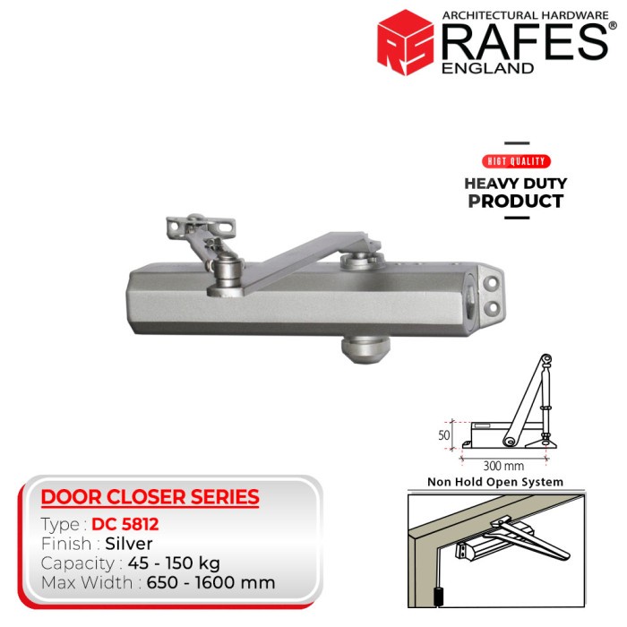 Penahan Door Closer Heavy Duty Rafes Dc 5812