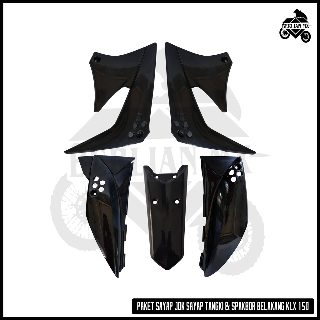 Paket Cover Body Trail KLX 150 Tanpa Spakbor depan