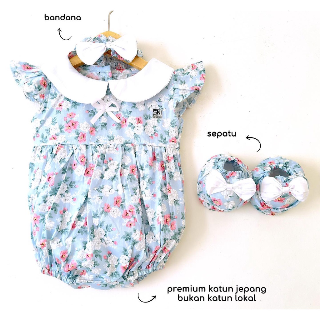 HARPER CLOWN Premium Katun Jepang Baju setelan rok bunga pergi lucu fashion anak bayi cewe perempuan murah Kayle