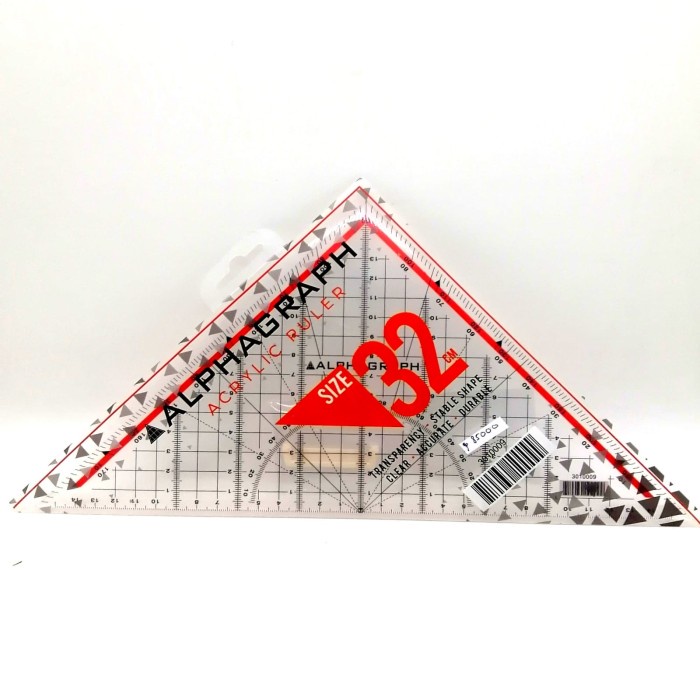 

Matr Penggaris Segitiga Alphagraph Size 32
