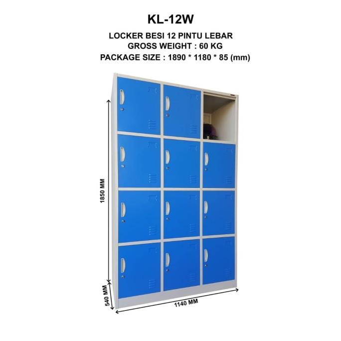 

LOKER LOCKER LEMARI KABINET BESI 12 PINTU KOZURE KL 12 W