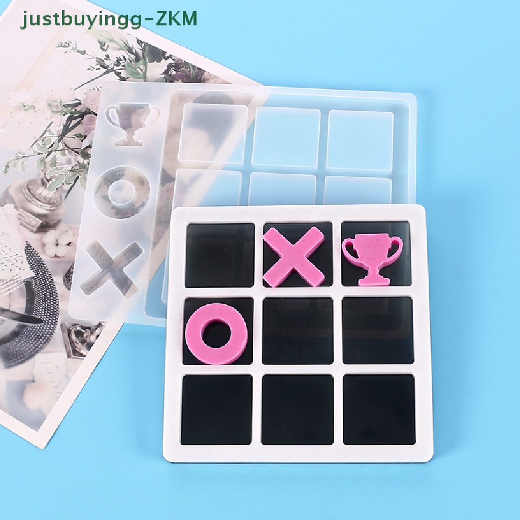 [Tinggal Belig] 1Pc Kecil Tic Tac Toe OX Catur Game Cermin Cetakan Casg Silikon Alat Perhiasan [RICO]