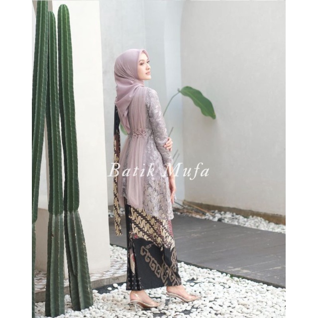 SET COUPLE KEBAYA ZARA SERIES MAUVE | KEBAYA MODERN KEBAYA LAMARAN TERBARU