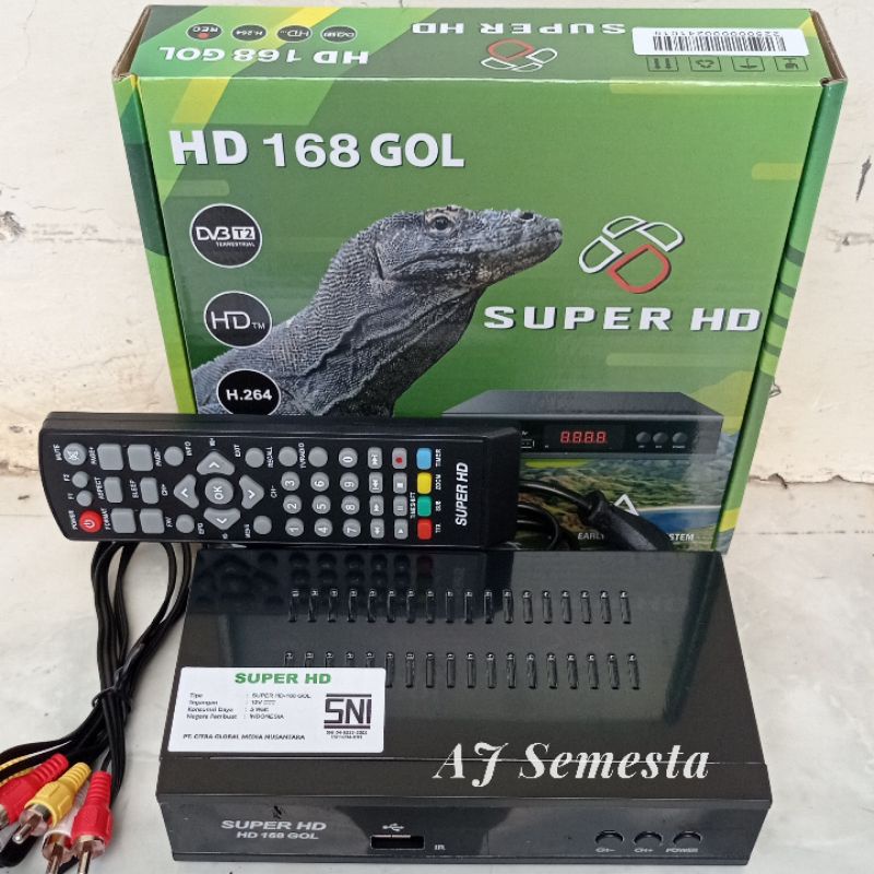 Set Top Box Tv Digital STB DVB T2 Super HD 168 GOL Komodo FREE BUBLE WRAP