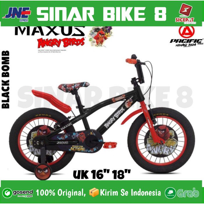 Sepeda Anak Laki BMX MAXUS ANGRY BIRDS 3.0 Ukuran 12&quot; 16&quot; dan 18&quot;