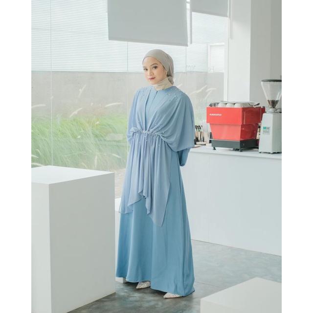 Zoya Dress Ld 110/Dress Bridesmaid /Dress Kondangan/Dress Sage/Dress Lebaran/Dress Pesta/Dress Set Outer/Dress Prewedding