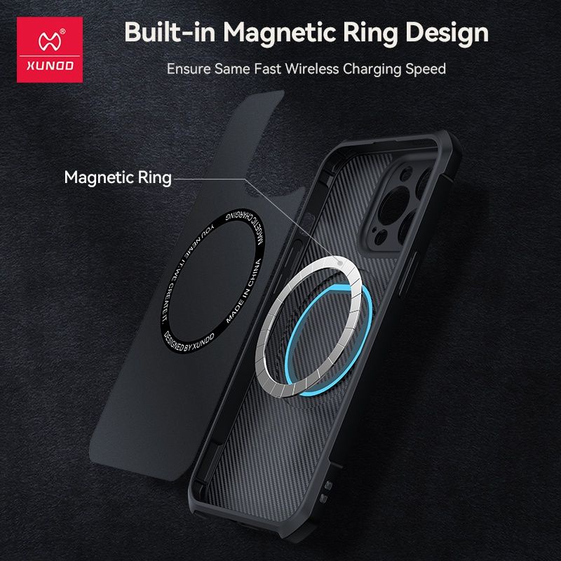 XUNDD Case Magnetic iPhone 14 Pro Max Casing Beatle Magnet Series Wireless Charging