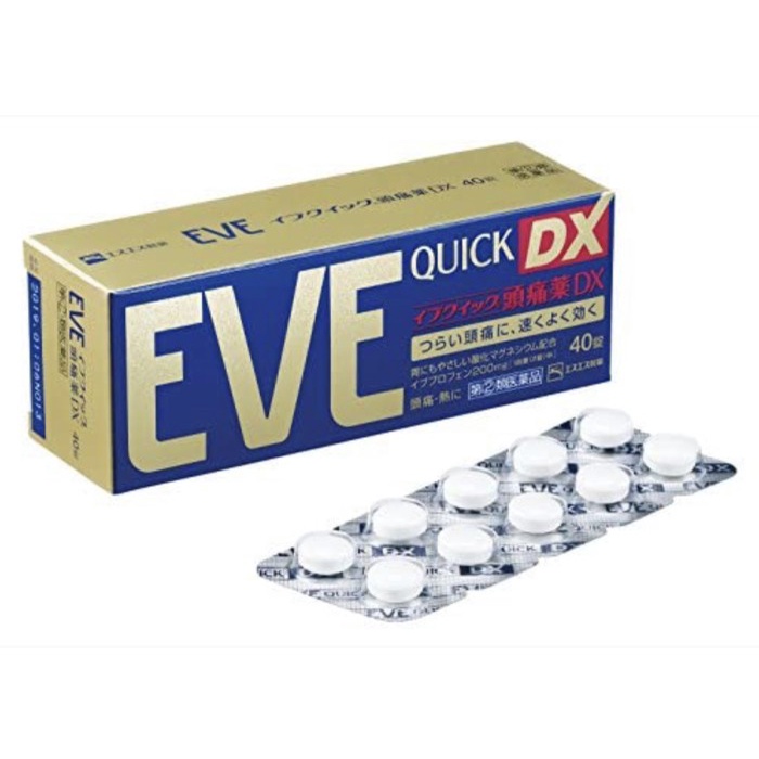 Eve Quick Dx 40 Pills Obat Sakit Kepala Jepang Headache Medicine