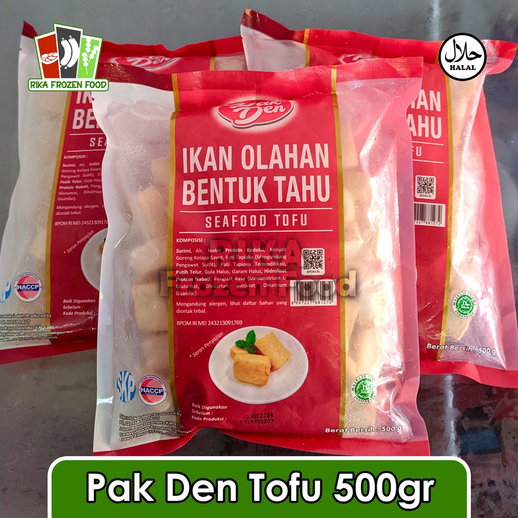 

Pak Den Seafood Tofu / Olahan Ikan Bentuk Tofu 500gr