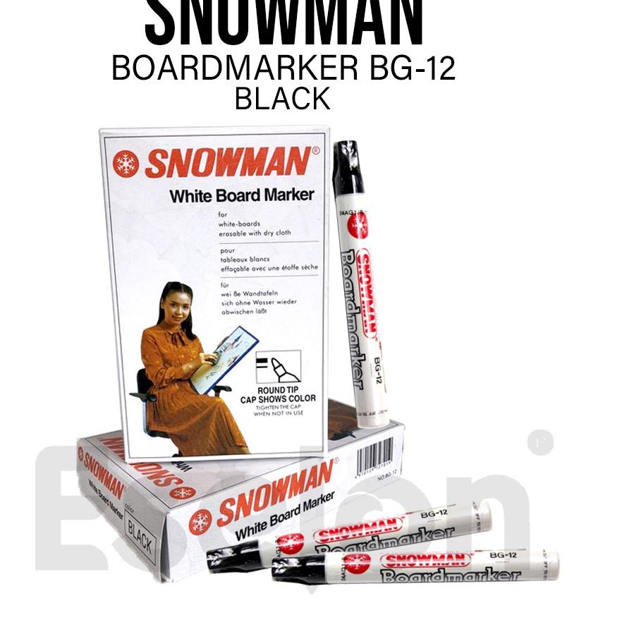 

→ 1pc Spidol Snowman Whiteboard Marker BG-12 BISA HAPUS ➾