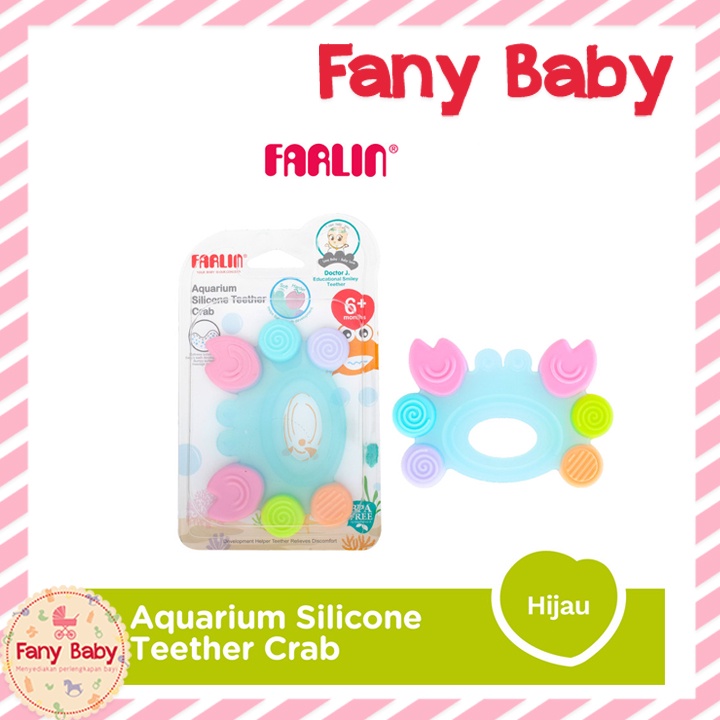 FARLIN AQUARIUM SILICONE TEETHER CRAB