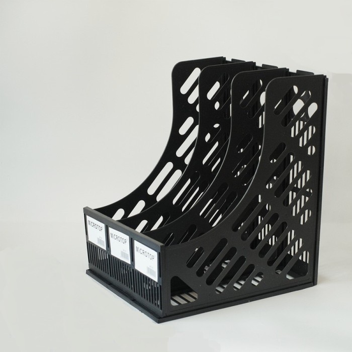 

GRATIS ONGKIR BOS Box File Plastik 3susun/Box Keranjang/Dokumen/Book Organizer/Rak Code 4074