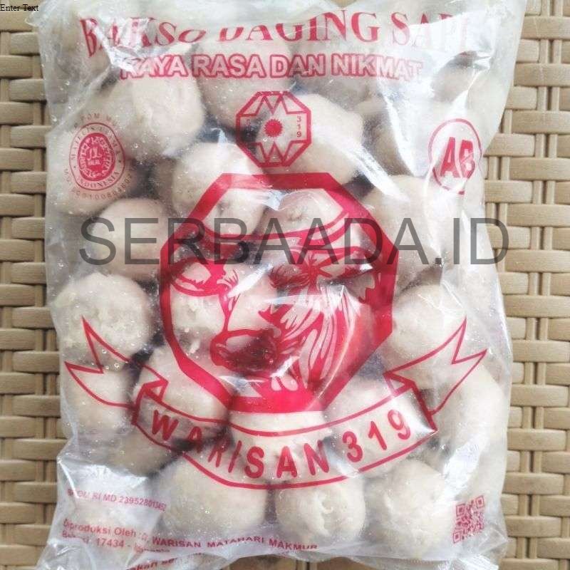 

BAKSO WARISAN ISI 50/Warisan 319 Bakso Daging Sapi AB 50pc Frozen Food Grosir/Bakso warisan merah Isi 50/