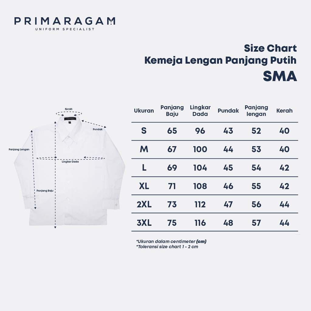 OBRAL BARANG CACAT kemeja putih polos panjang seragam sekolah sma polos panjang kemeja pkl panjang