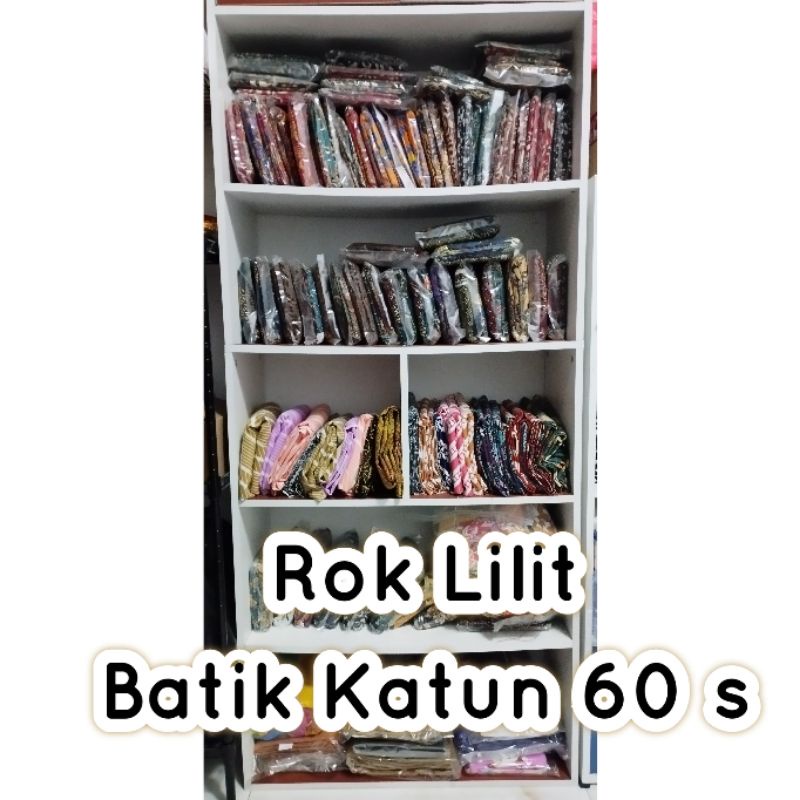 Rok lilit batik bahan katun 60 s