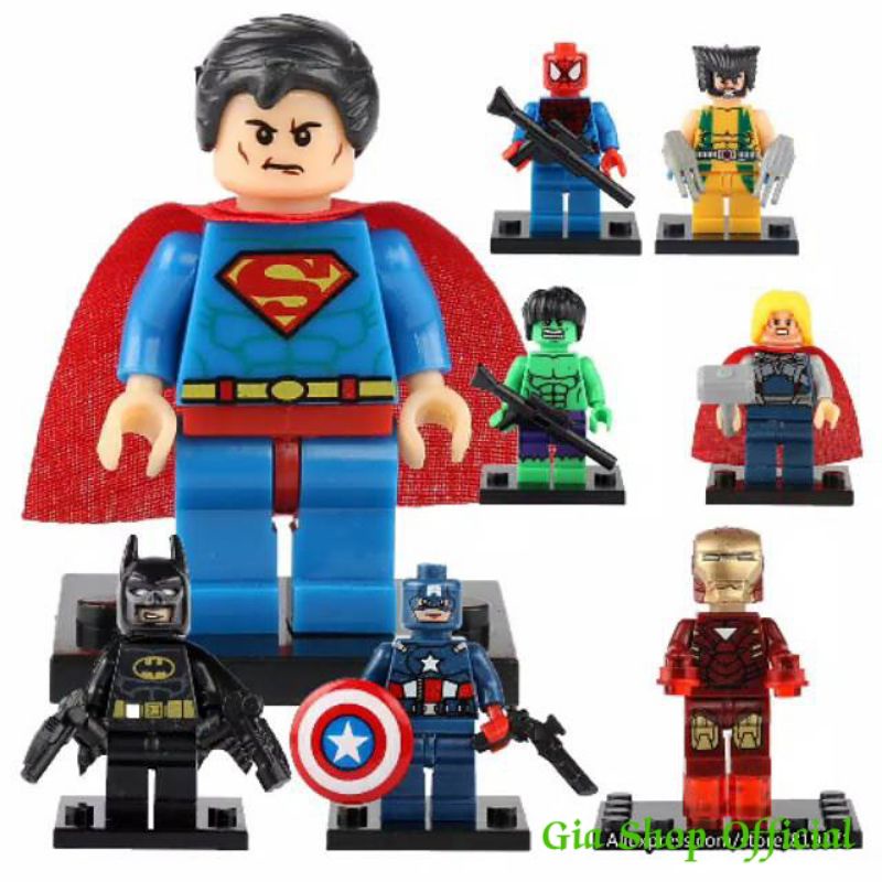 Brick figure Ironman / mini figure superhero iron man Spongebob dragon ball