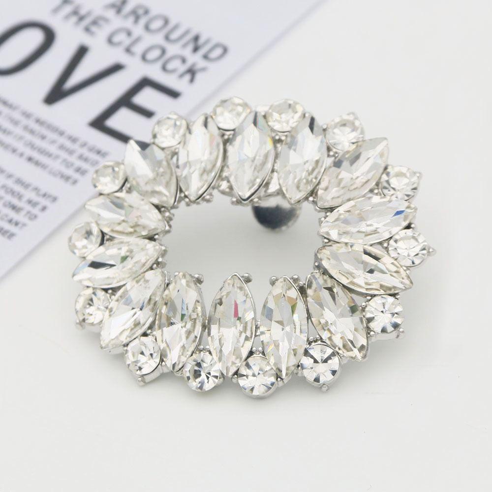 Nanas 1PC Klip Sepatu Tumit Tinggi Berlian Imitasi Kristal Charms Perhiasan Charm Gesper