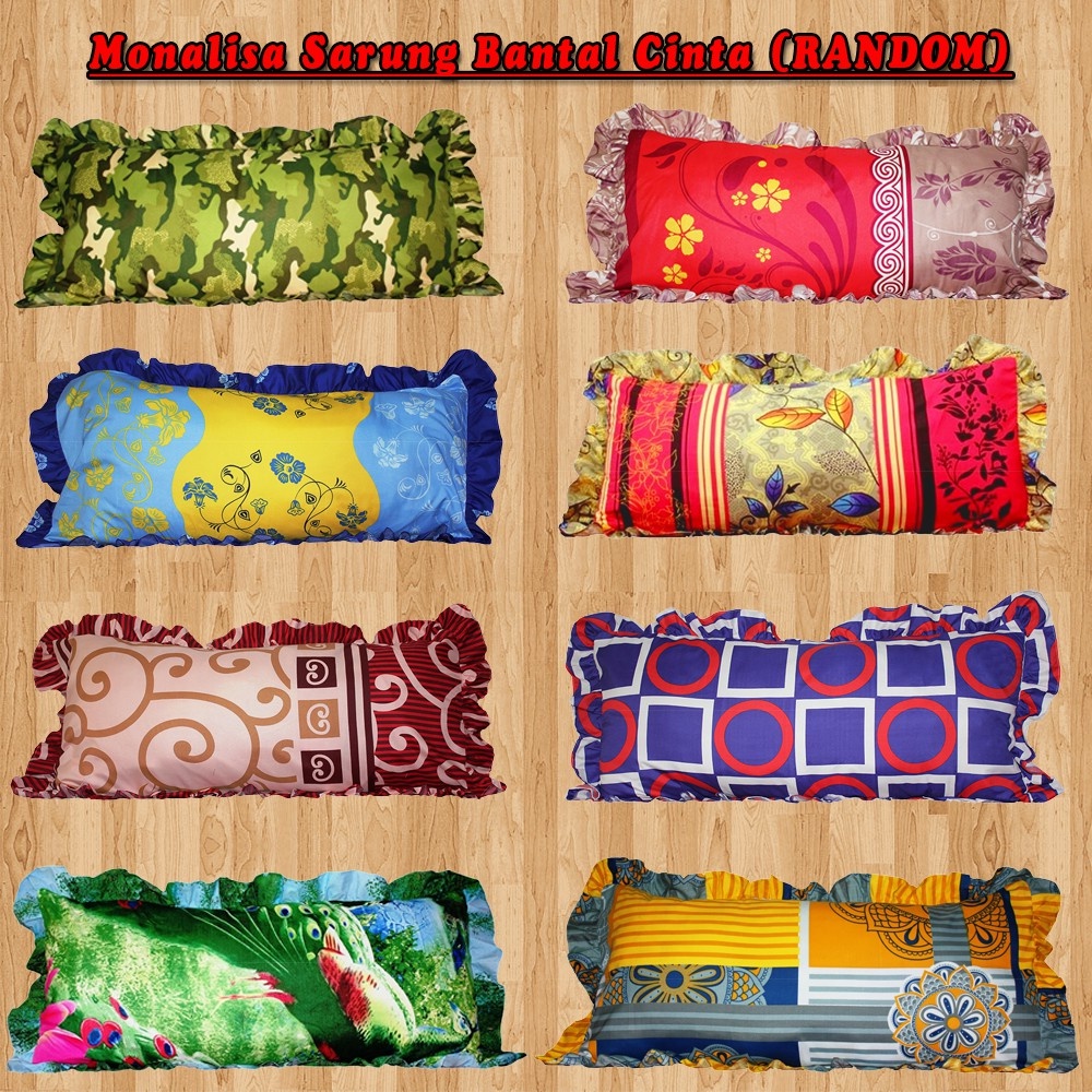 AT Monalisa Disperse Sarung Bantal Cinta (Motif RANDOM)