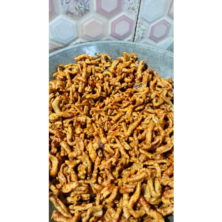 

Kripik usus Pedas 500gram (FREE BUBLE WRAP)