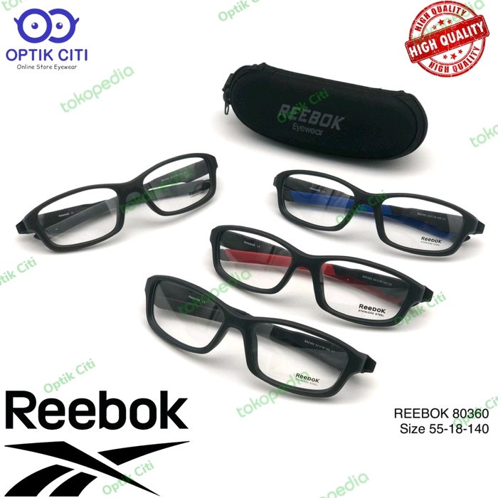 {FashionStore} frame kacamata pria reebok 80360 sporty grade original Murah