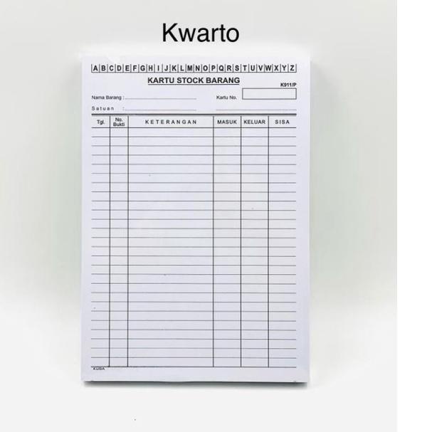 

➽Best Produk KARTU STOCK / STOK BARANG UKURAN KECIL [100 LEMBAR] 79 ✯