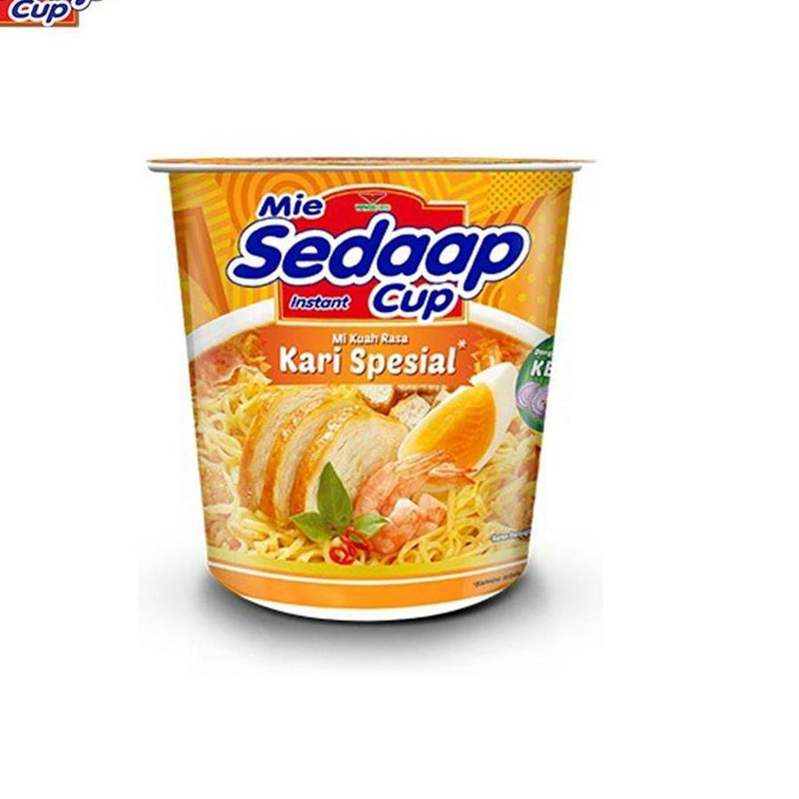 

៛ SEDAAP Mie Instan Cup Kari Spesial 81 GR x 2 ㅈ