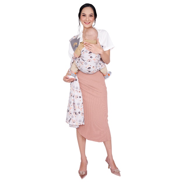 Mom's Baby Gendongan Bayi Samping Multifungsi (bisa u/ newborn) Aurora Series - MBG1023