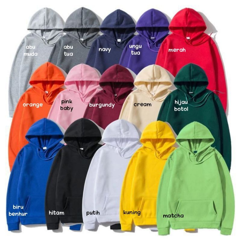 S - XXXXXL(6XL) Jaket POLOS BASIC Hoodie POLOS BIGSIZE OVERSIZE XXL XXXL 4XL 5XL 6XL M L XL Hoodie Jumper Pullover PREMIUM Original Basic PRIA WANITA Jacket Boy Girls Oversized Beige Krem CREAM Sage green Mint Matcha Brown Mocca PASTEL Orange