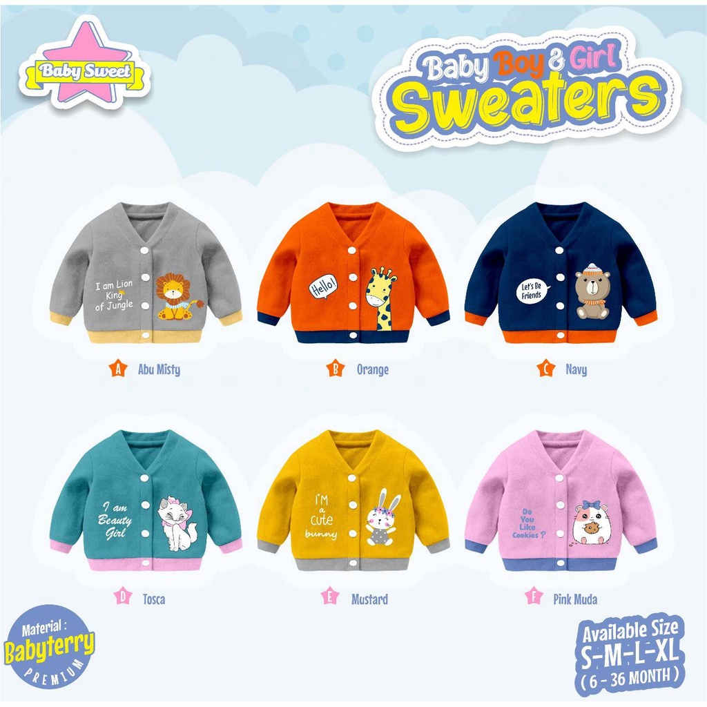 Jaket Bayi Premium Import Baby Sweet Anak MURAH 1-4 tahun