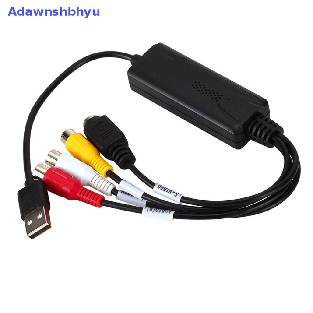 Adhyu USB 2.0 Video Audio Capture RCA Adapter VHS Ke DVD HDD TV Converter Kartu Win10 ID