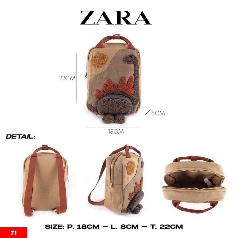 Zara Kids Backpack Mickey Pluto 1207