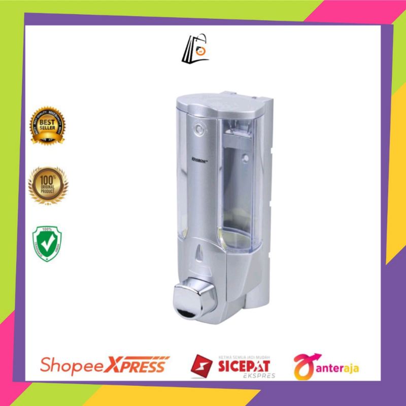 Krisbow Dispenser Sabun Cair - Silver/Dispenser Sabun/Dispenser Sabun/Tempat Sabun