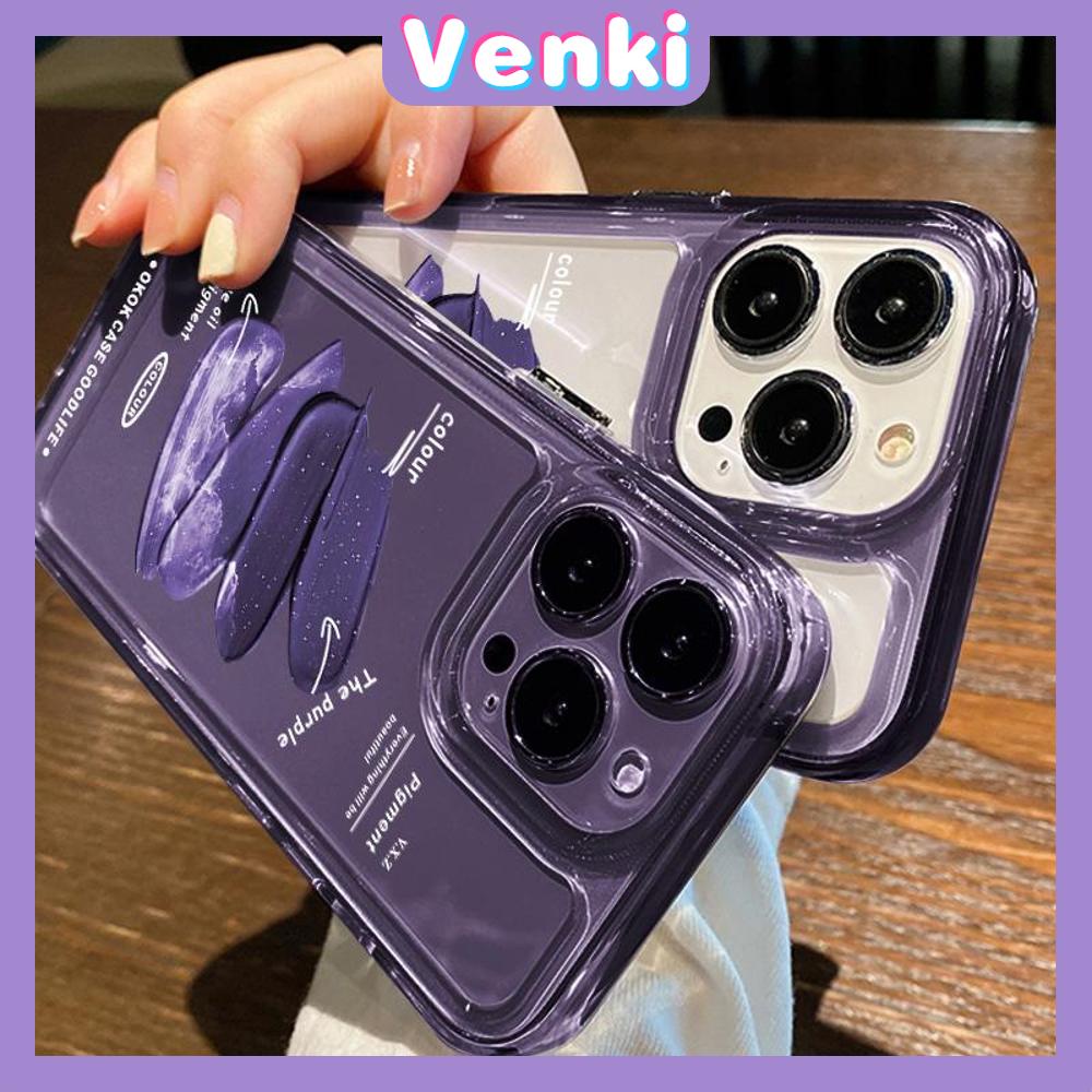 iPhone Case HD Acrylic High Quality Hard Case Metal Button Protection Camera Shockproof Dark Purple Paint Graffiti Compatible For iPhone 14 13 12 11 Pro Max xr xs max