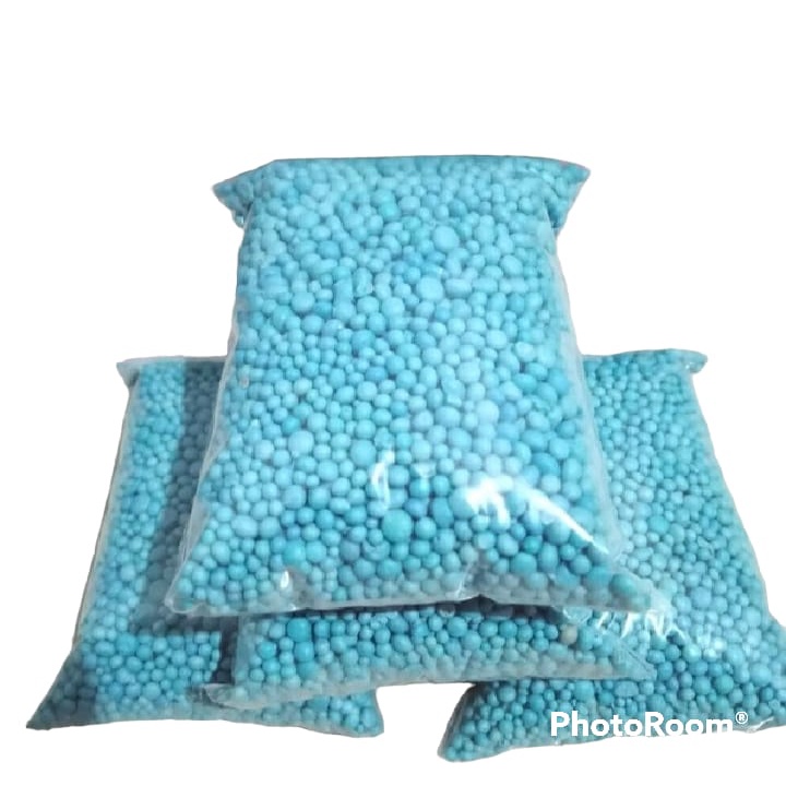 Pupuk PERANGSANG BUAH DAN BUNGA NPK Mini 100 GRAM Mutiara Biru Meroke Kemasan Repack Komposisi Seimbang 161616