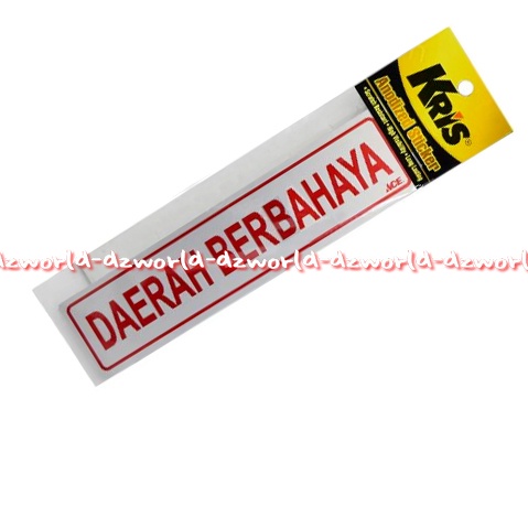 Kris Stiker Daerah Berbahaya Sticker Mudah Diaplikasikan Pada Metal Kaca Atau Plastik Dinding Anodized Stickers  Label Labels Bahan Akrilik Silver Please Daerahberbahaya Dangerous Area Krisbow Ace